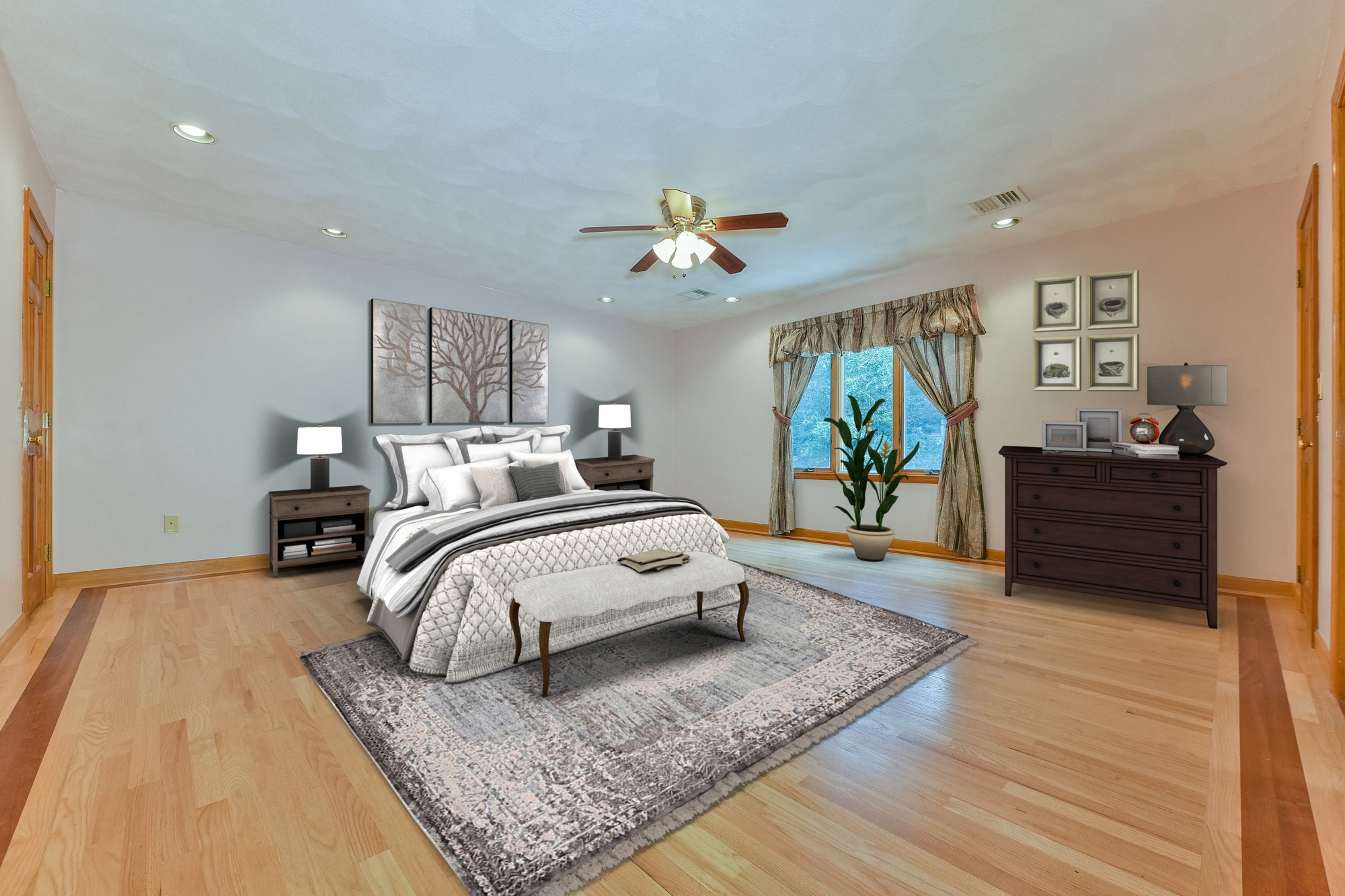 Spacious Master Bedroom with 5 piece bath